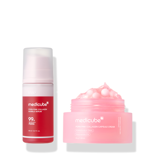 Medicube PDRN Glow Toning Duo Set + Free Gift (PDRN Gel Pads 4ct & Jelly Brush)