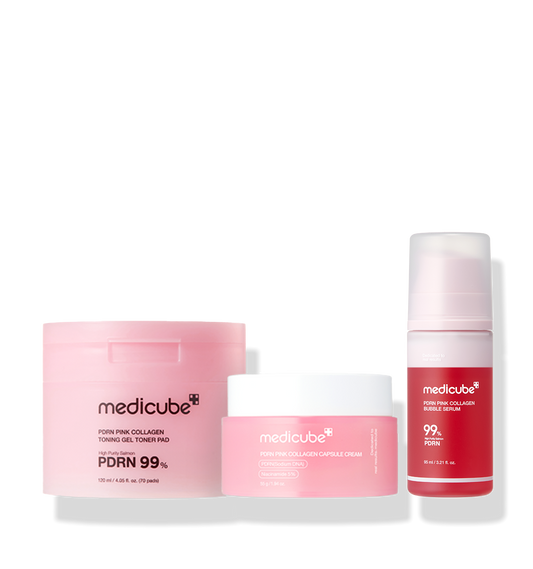 Medicube PDRN Night Trio Set + Vita-Coating Mask (5 Sheets) Gift